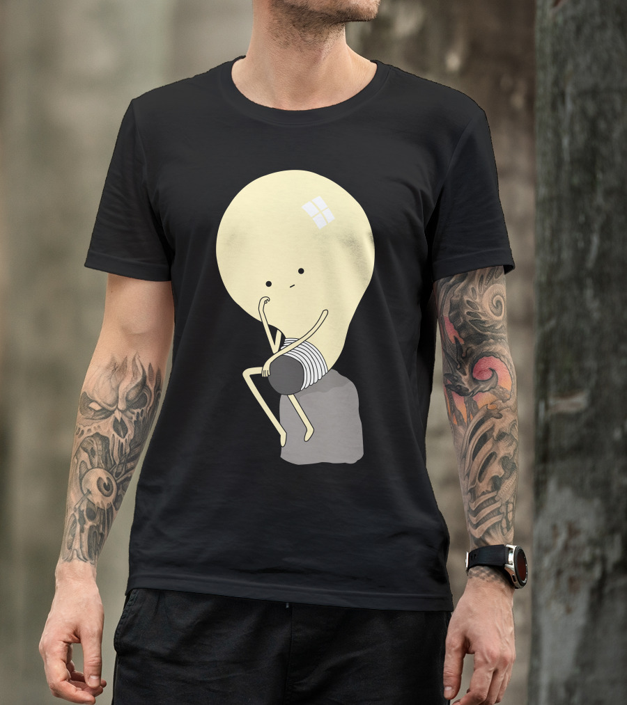 Thinker Light Bulb Creativity Concept T-Shirt