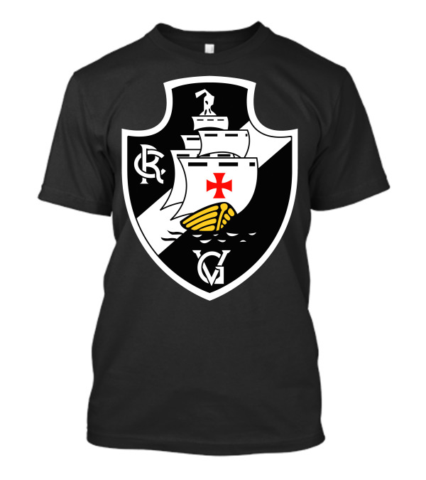 Vasco Da Gama CR Shield Emblem With Cross And Ship T-Shirt