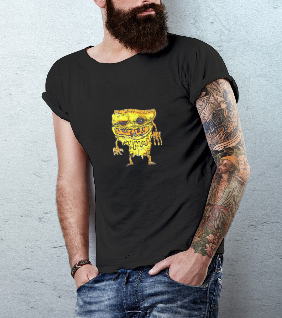 Monster Pizza Cheesy Square Creature T-Shirt