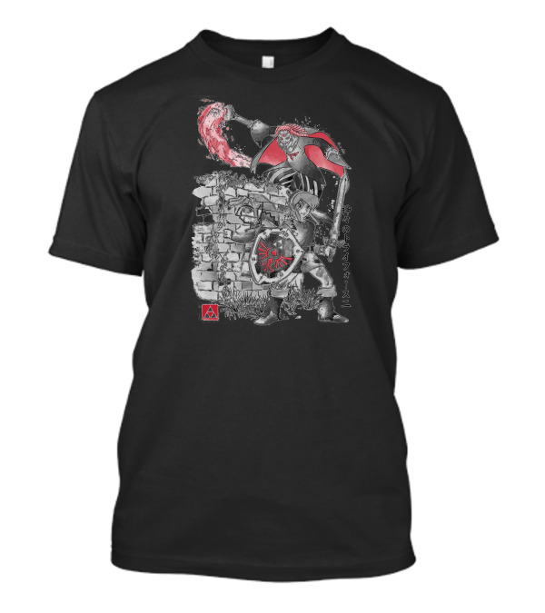 Between Worlds Sumi Triforce Warrior Showdown T-Shirt