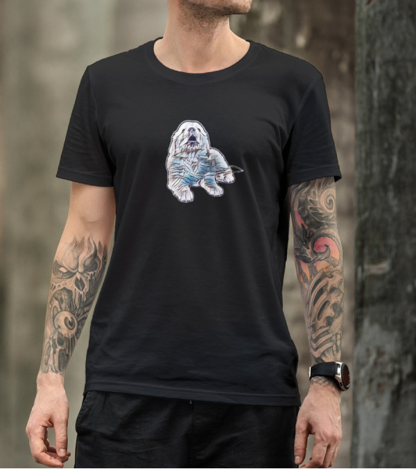 A Cute Little Puppy Laying Down In A Relaxed Pose T-Shirt