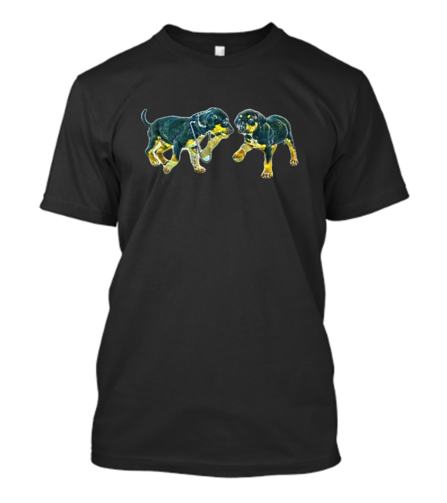 Puppy Pair Playing With Stethoscope T-Shirt
