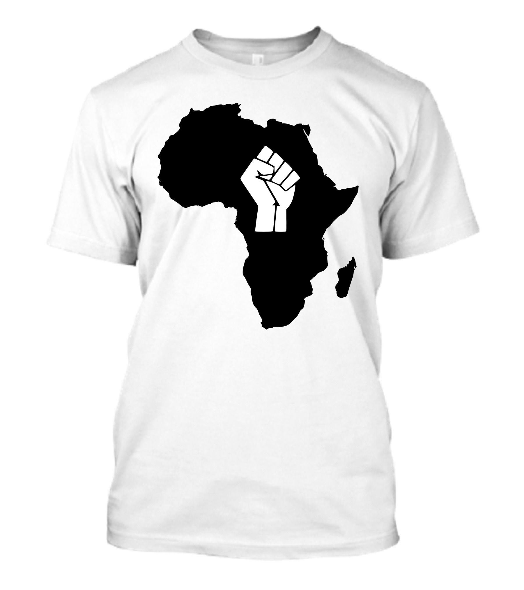 African Continent Fist Symbol Black Power T-Shirt