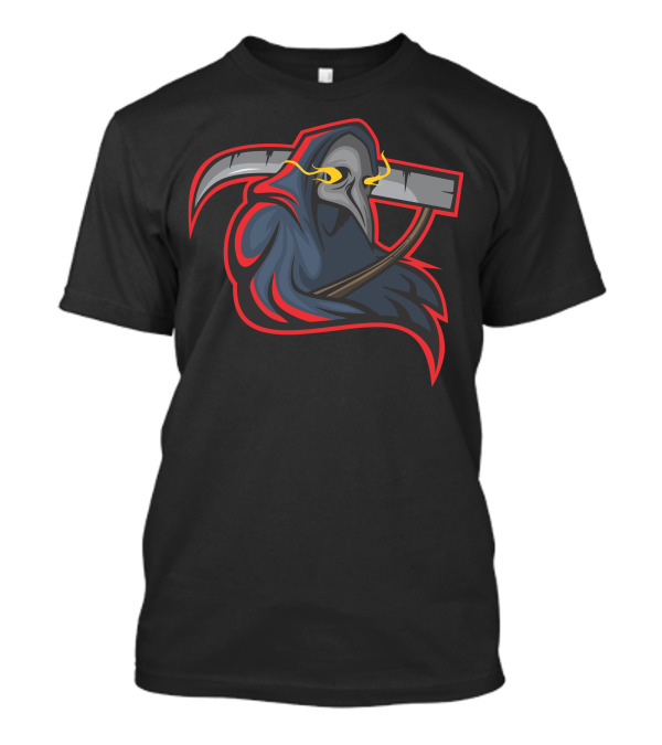 Angel Of Death Grim Reaper Iconic Scythe Dark Hooded Figure T-Shirt