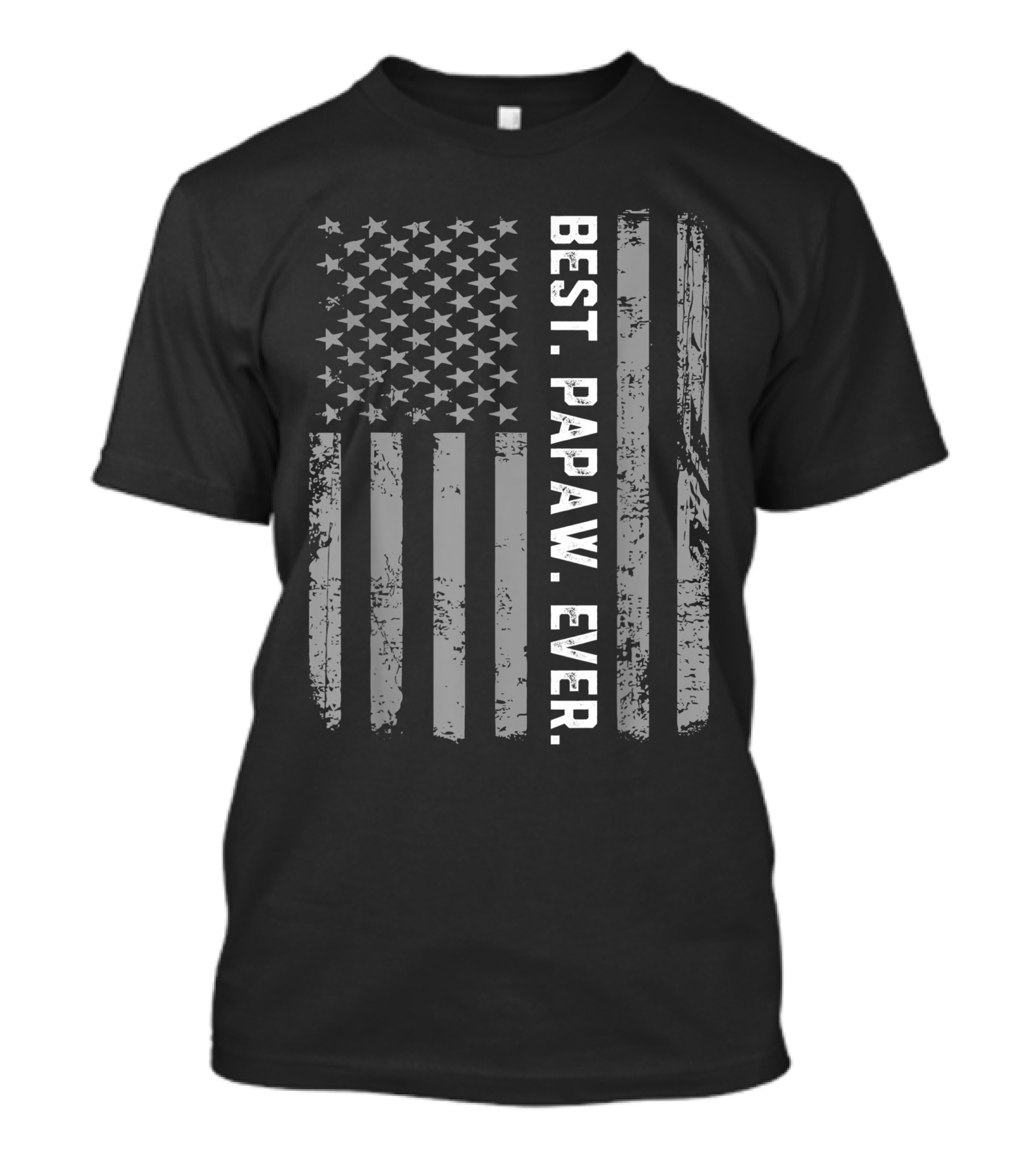 Best Papaw Ever Vintage American Flag USA T-Shirt