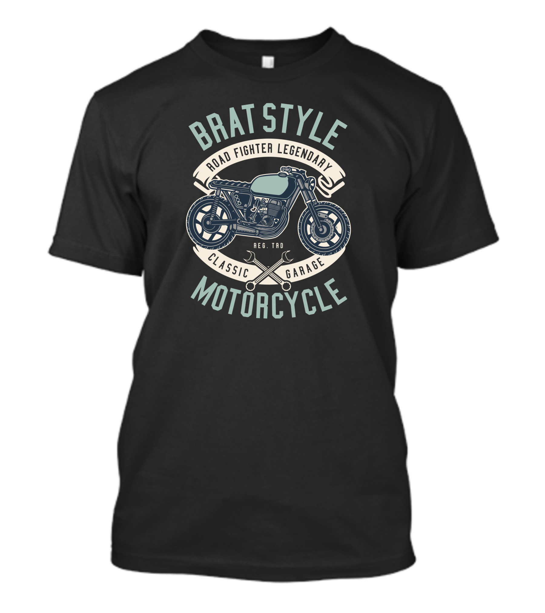 BRAT STYLE ROAD FIGHTER LEGENDARY CLASSIC GARAGE MOTORCYCLE T-Shirt