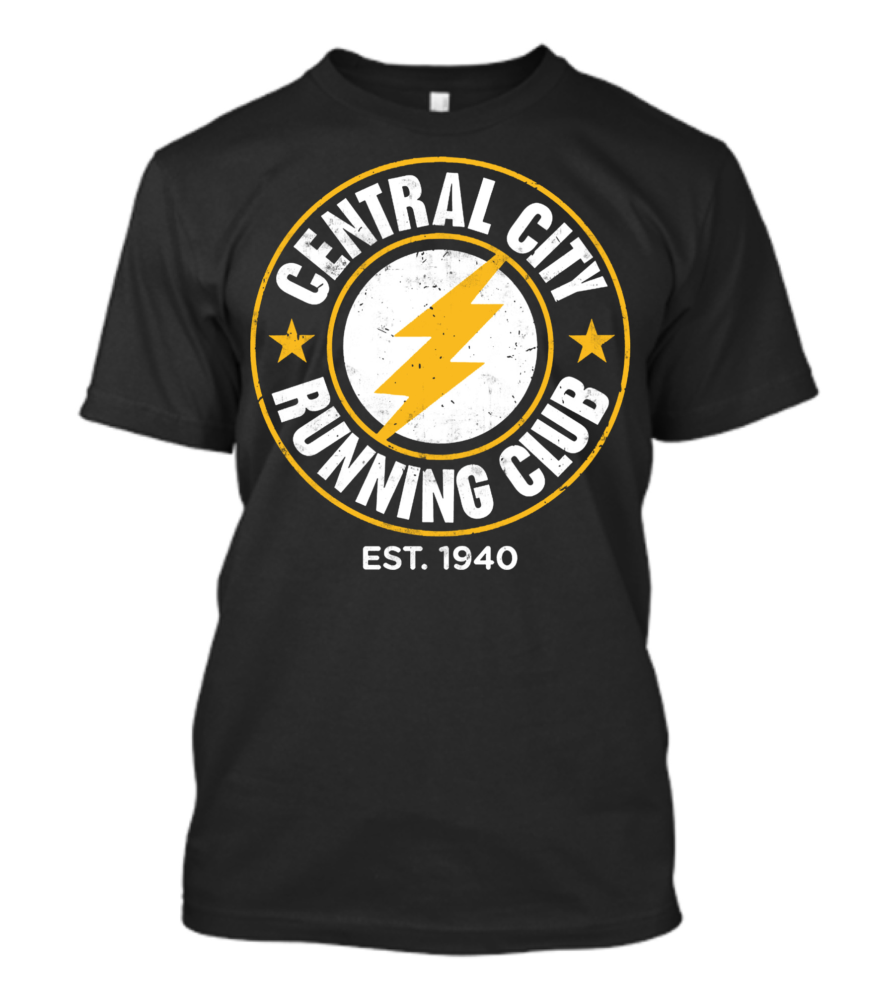 Central City Running Club Est. 1940 Lightning Bolt T-Shirt