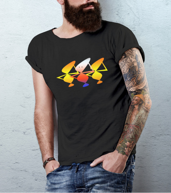 Confused Colorful Abstract Figures T-Shirt