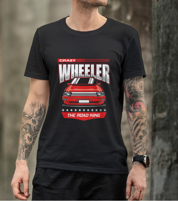 Crazy Wheeler The Road King Car T-Shirt