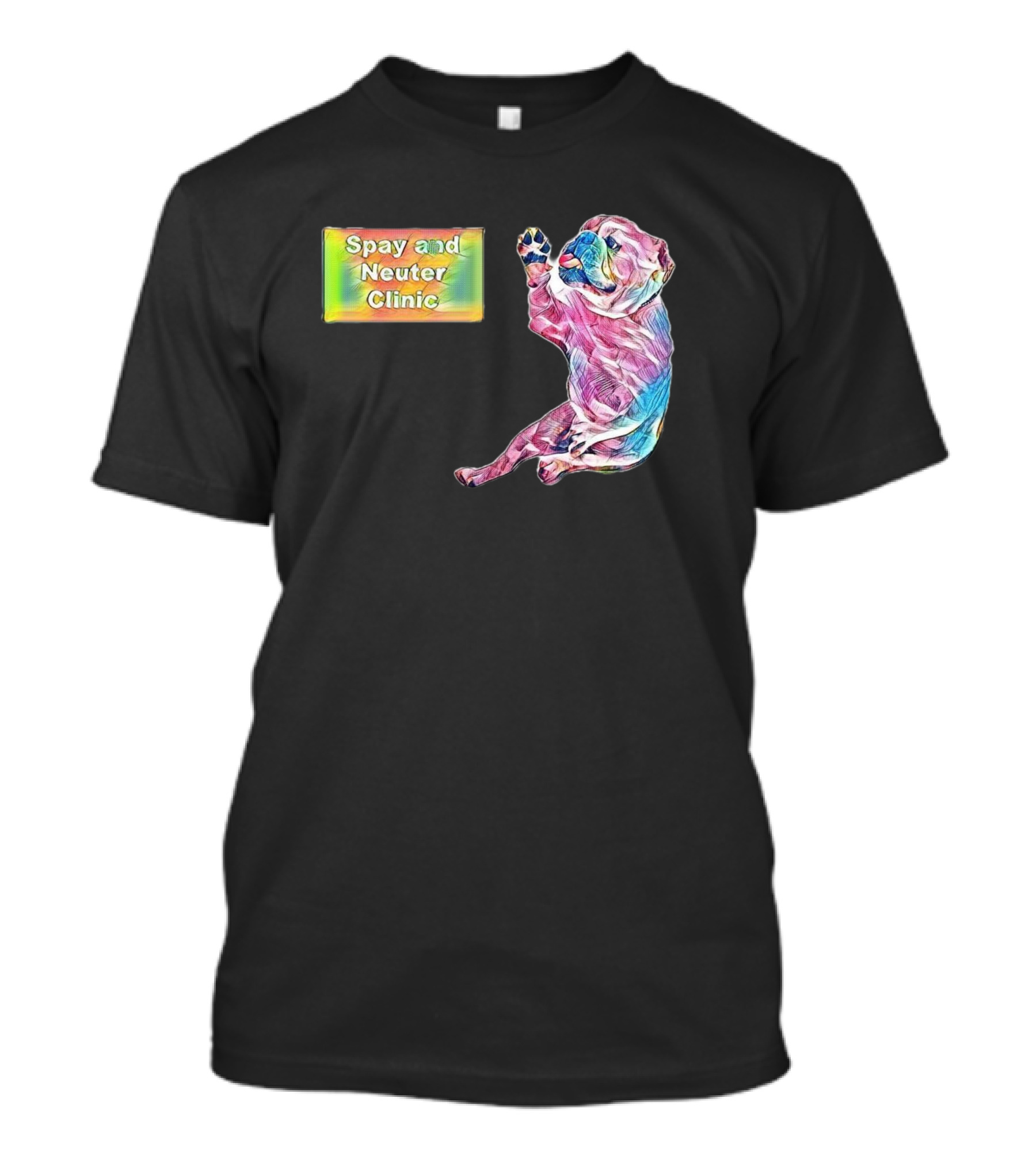 Spay And Neuter Clinic English Bulldog Sitting Next T-Shirt