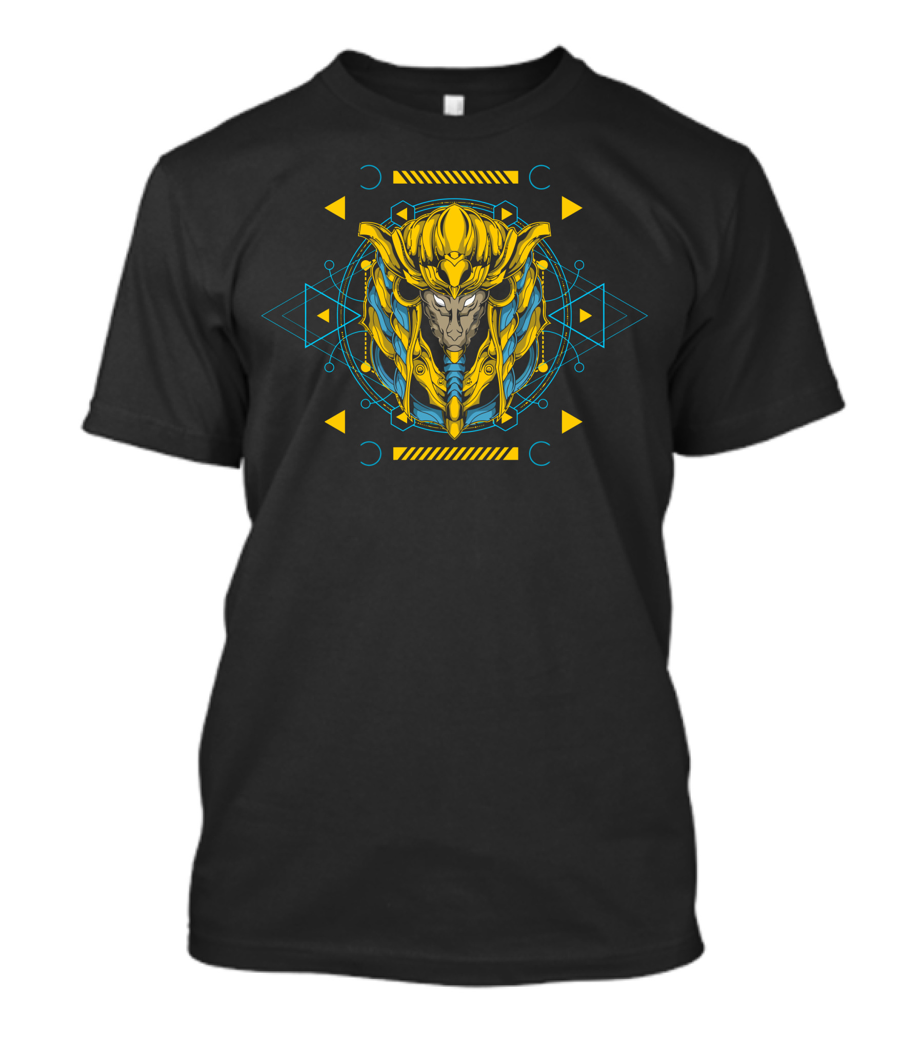 Epic Geometric Anubis Pharaonic Head T-Shirt