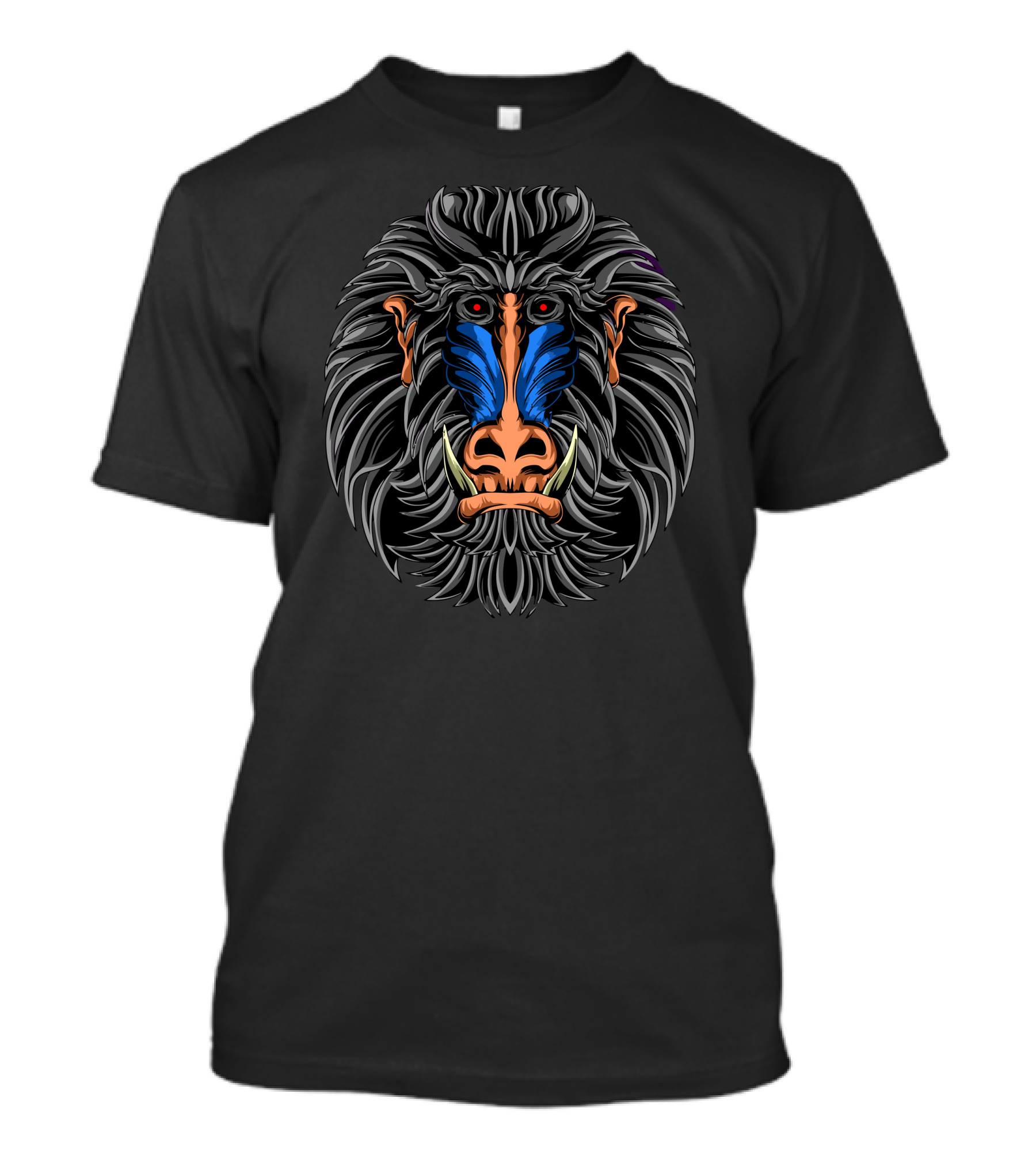 Epic Mandrill Monkey Head T-Shirt