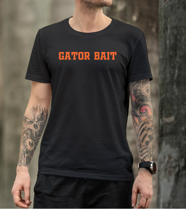 Gator Bait Bold Orange Athletic Font T-Shirt