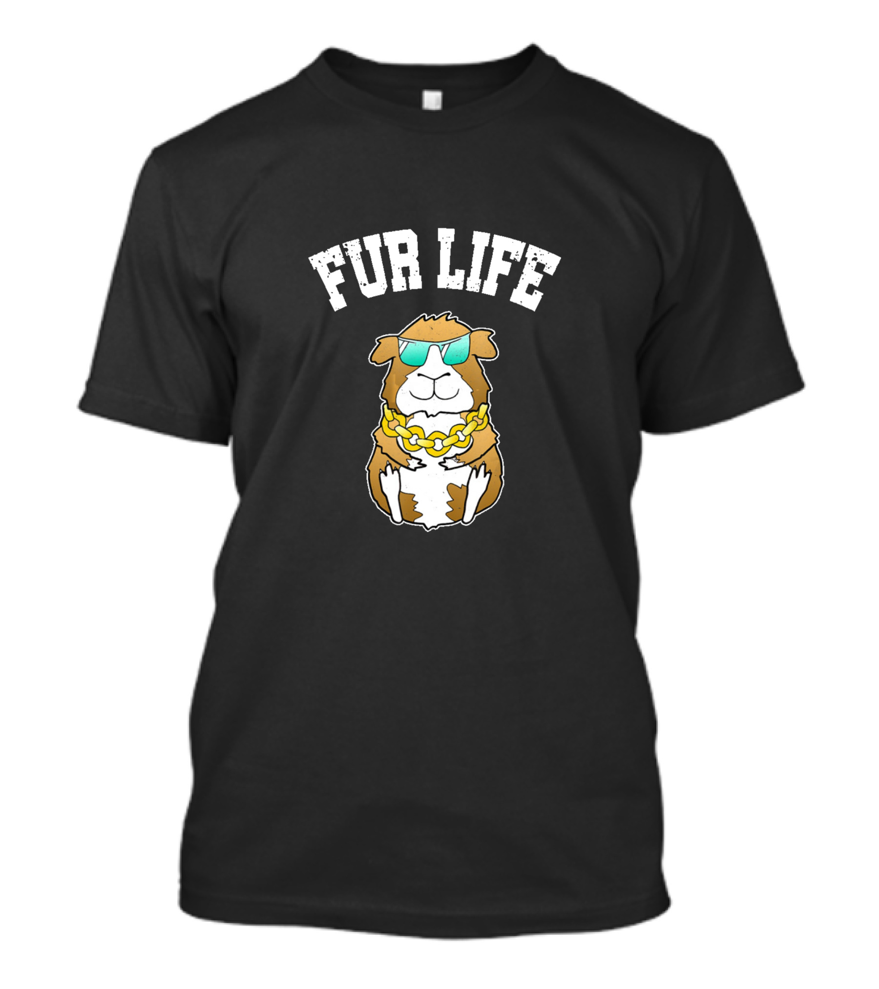 Fur Life Guinea Pig Hamster Cool Pet Lover Owner T-Shirt