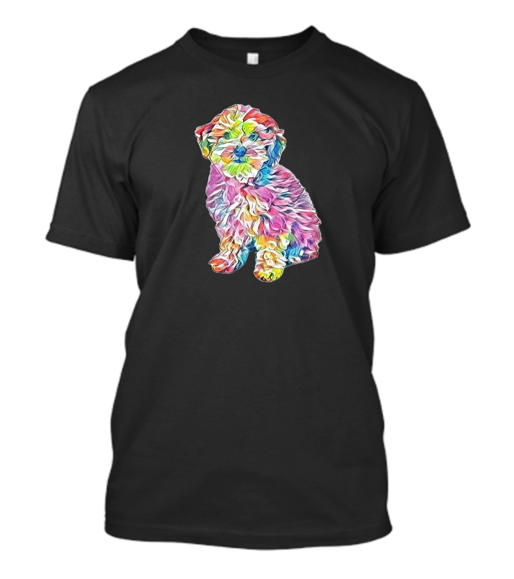 Havanese And Poodle Crossbreed Colorful T-Shirt