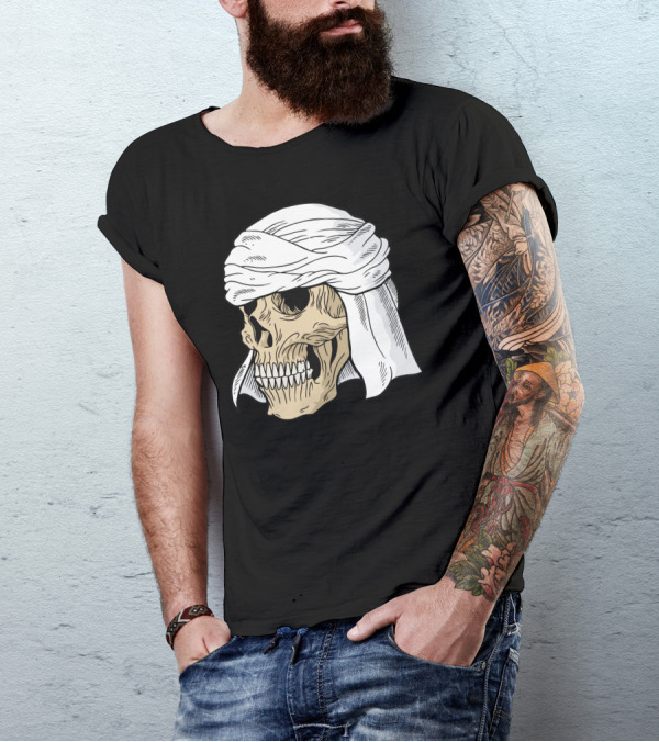 Khalifa Skull Turban T-Shirt
