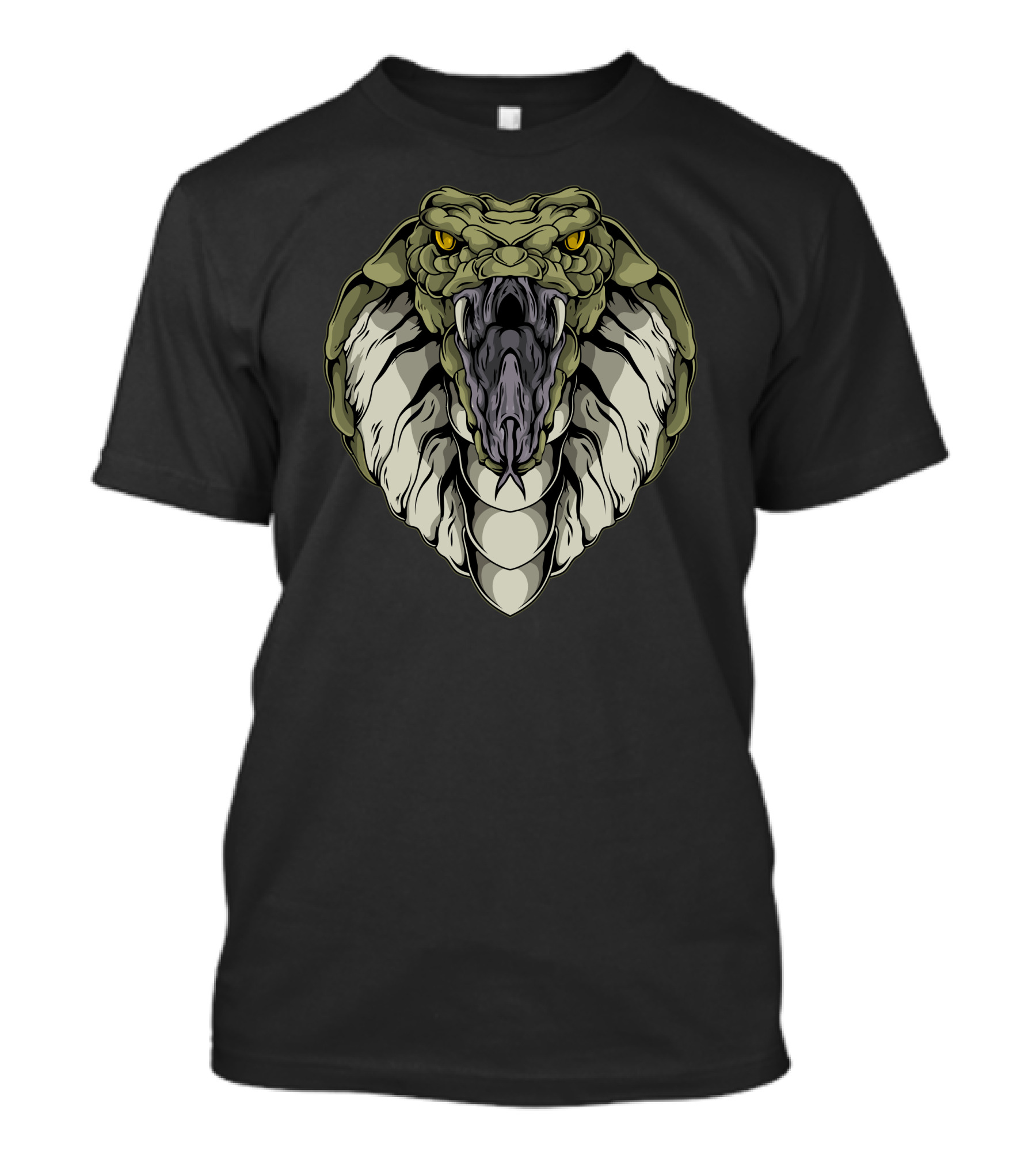King Cobra Ferocious Snake Head T-Shirt