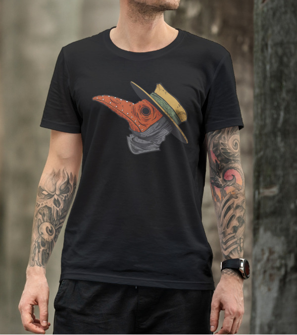 Mask Of Death Plague Doctor Hat And Beak T-Shirt