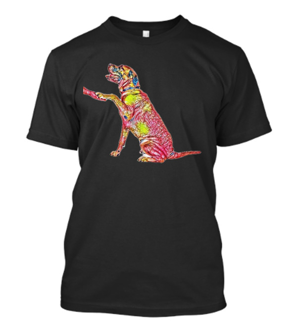 Mastiff Dog Vibrant Colorful Sitting Pretty T-Shirt