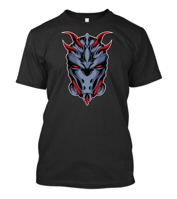 Metal Cyber Demon Head T-Shirt