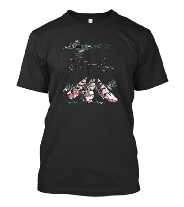 Get Away Paradise Canoes Mountain Retreat T-Shirt