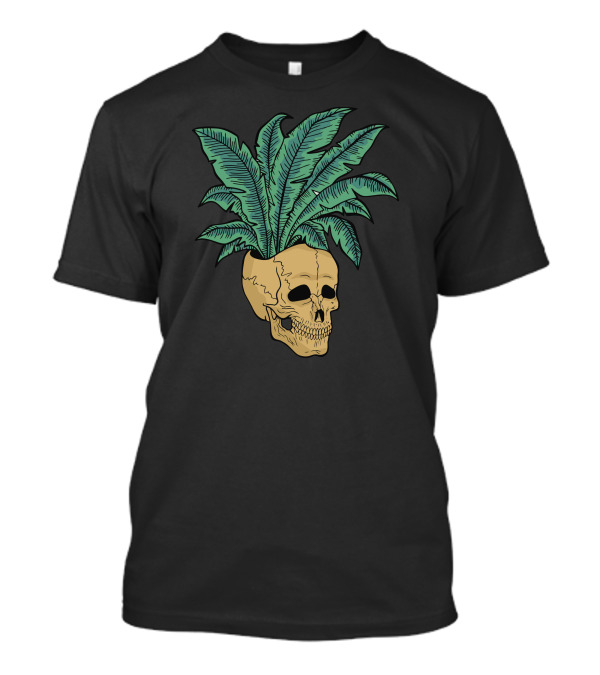 Plant And Skull Botanical Fusion T-Shirt