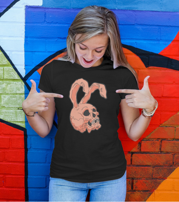 Rabbit Ear Skull T-Shirt