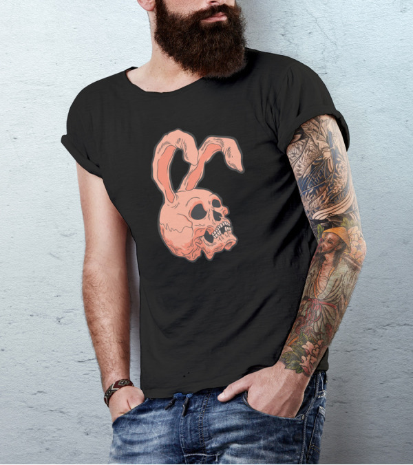 Rabbit Ear Skull T-Shirt