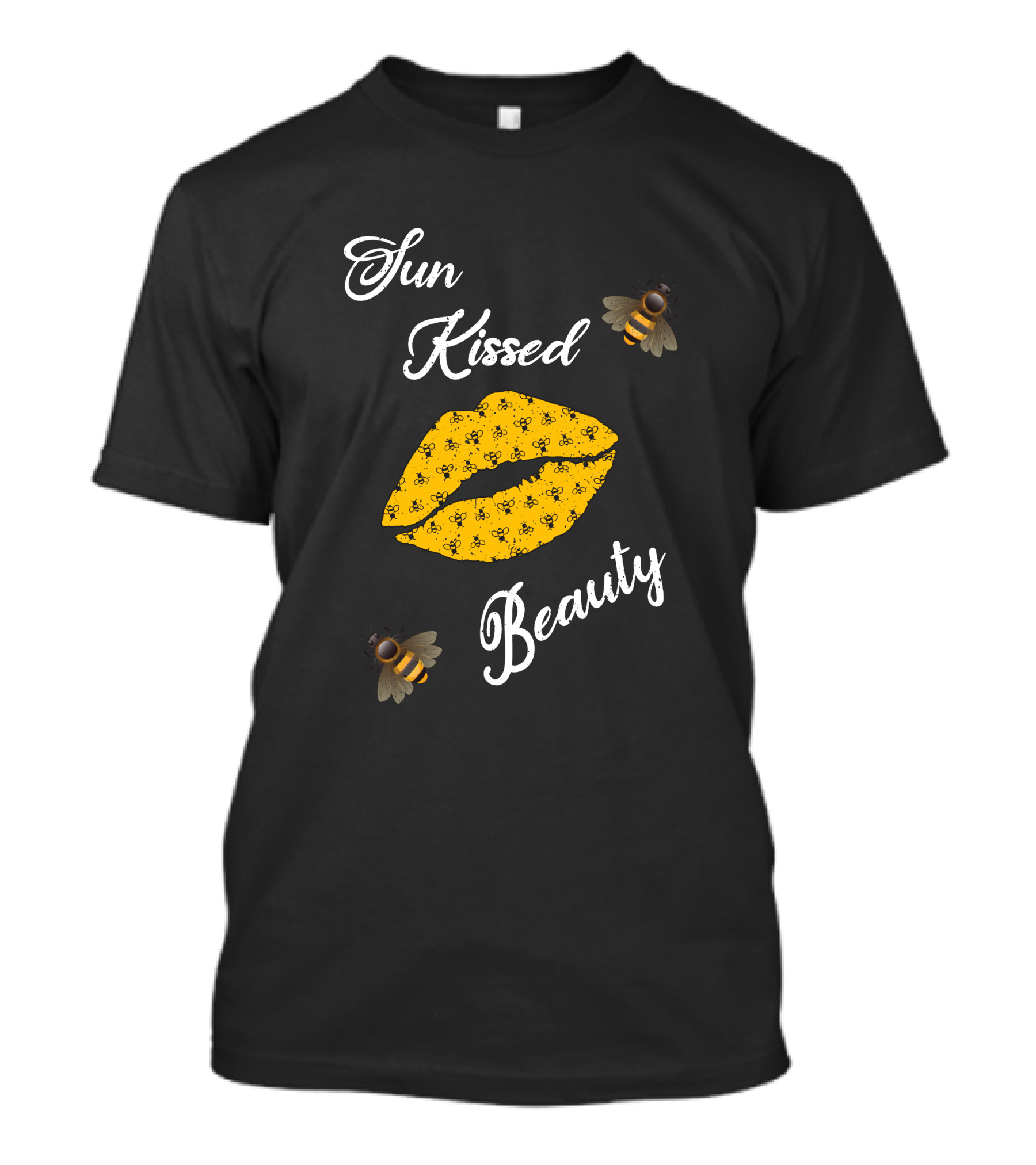 Sun Kissed Beauty Lips With Bees T-Shirt