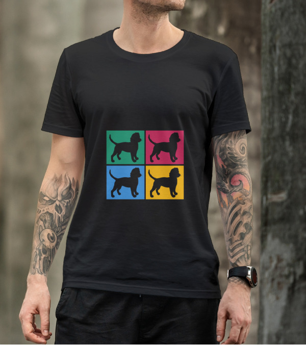Tell Your Beagle I Said Hi Colorful Dog Paw Prints T-Shirt