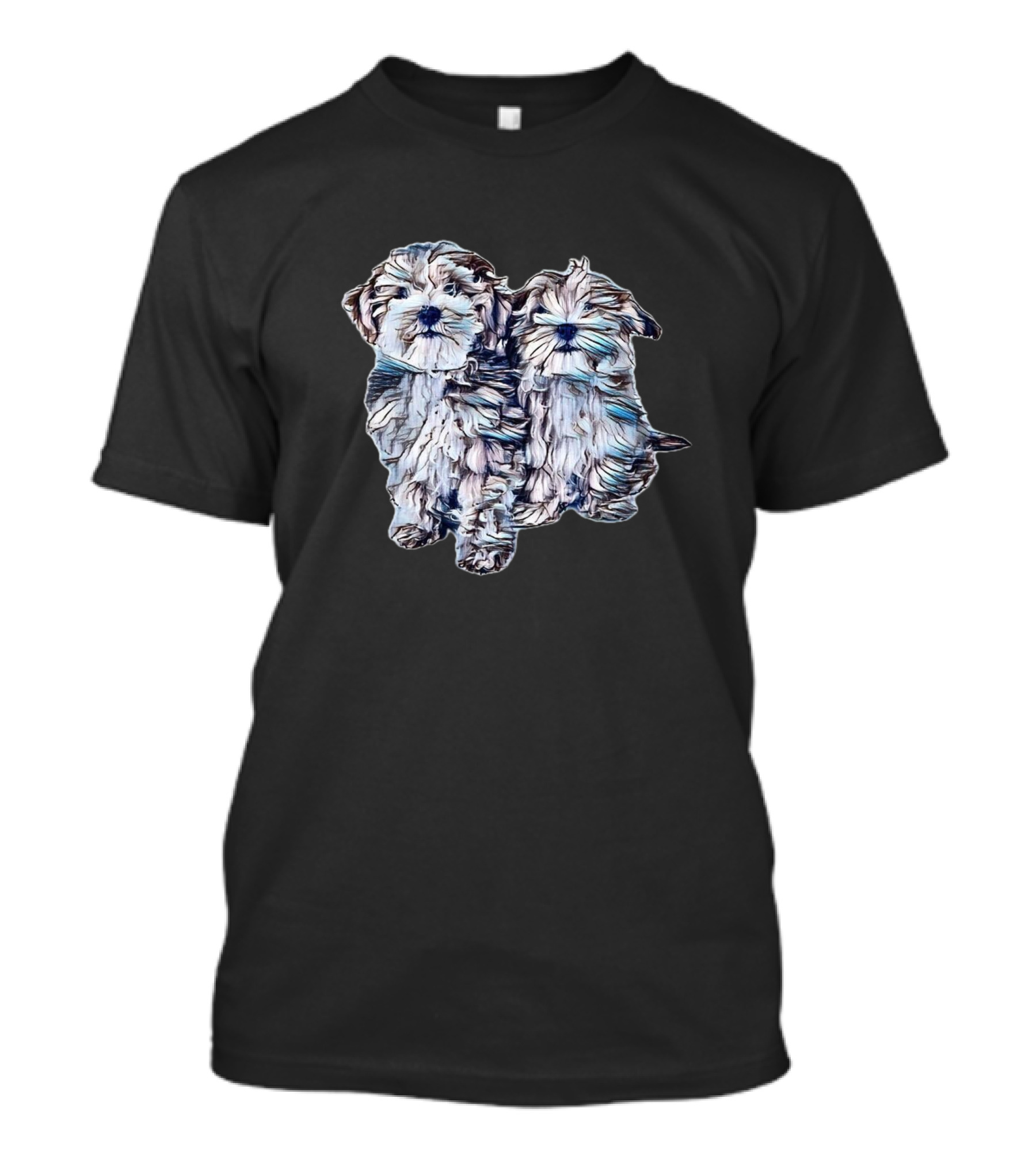 Two Havanese Puppy Siblings T-Shirt