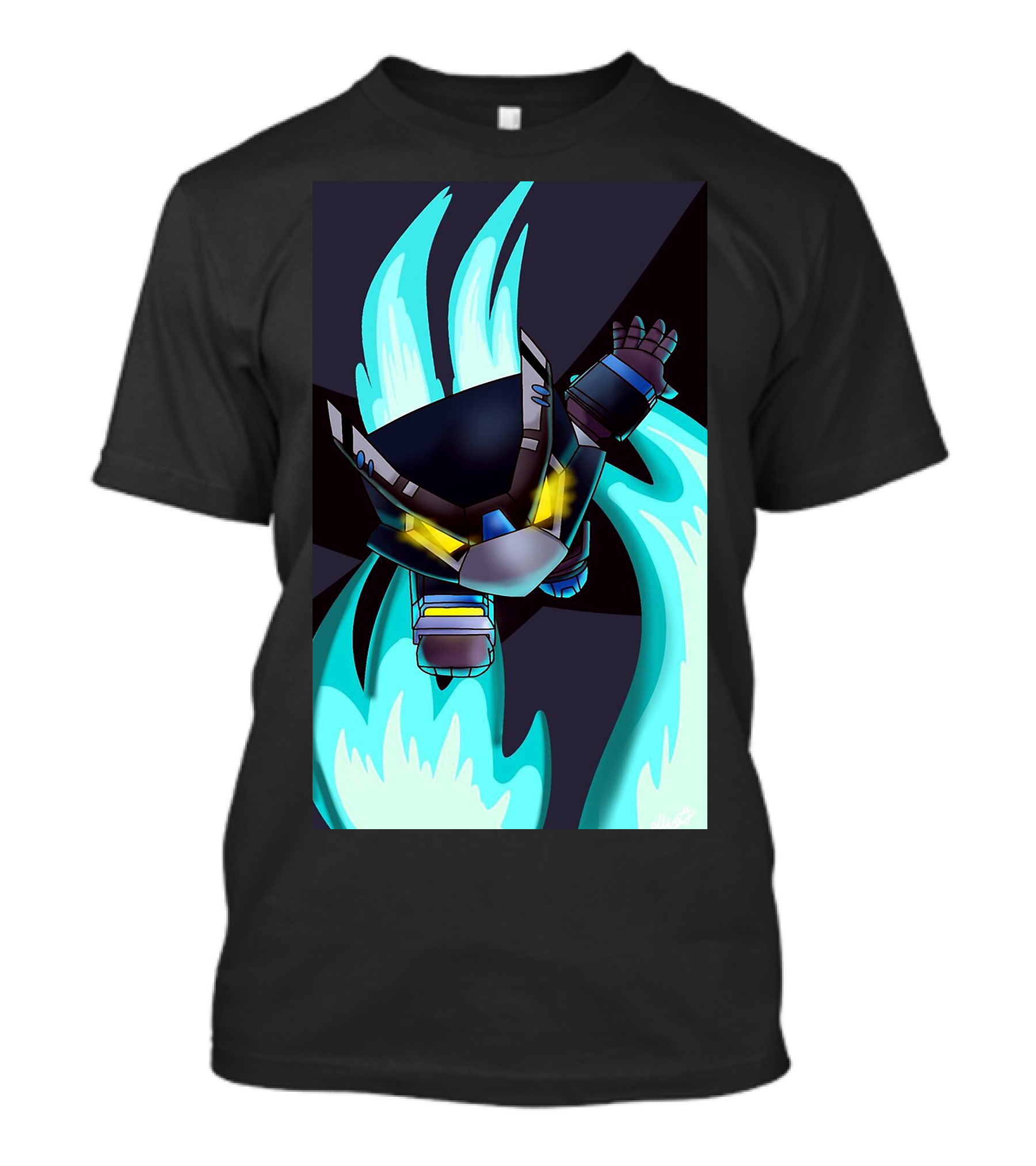 Mega Man-Inspired Fusion Burst Character T-Shirt