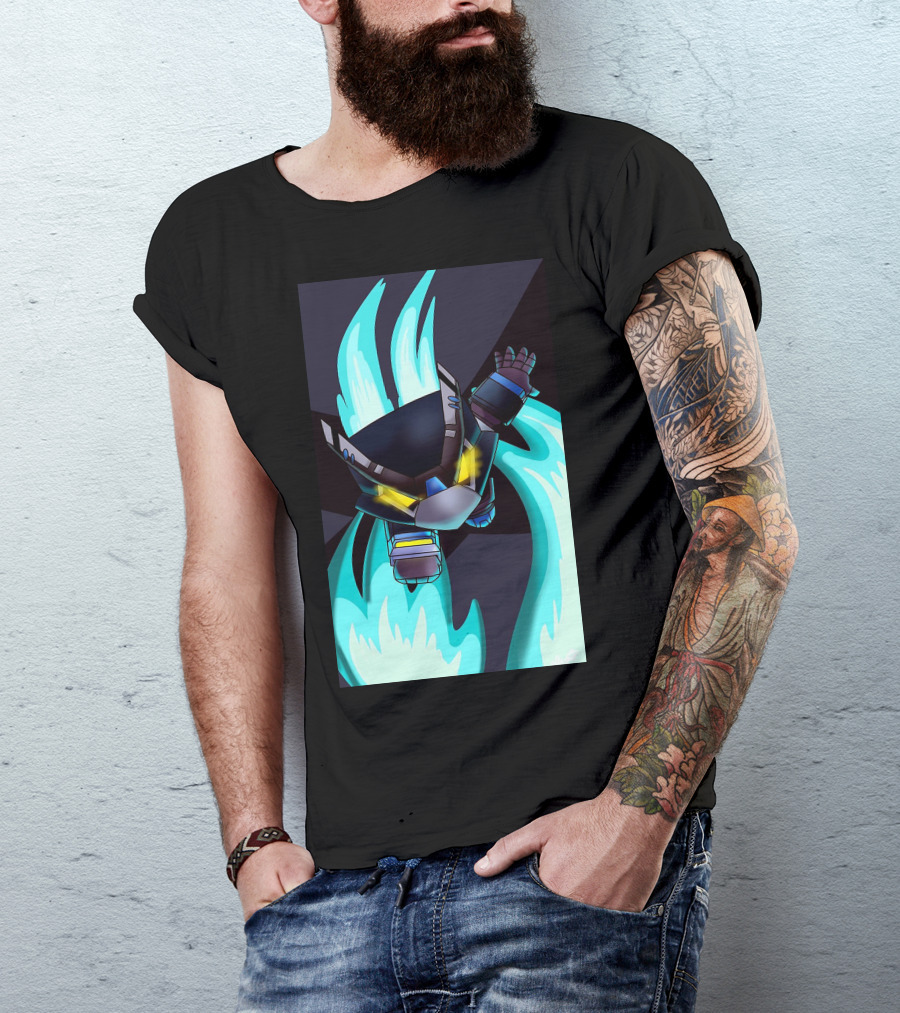 Mega Man-Inspired Fusion Burst Character T-Shirt