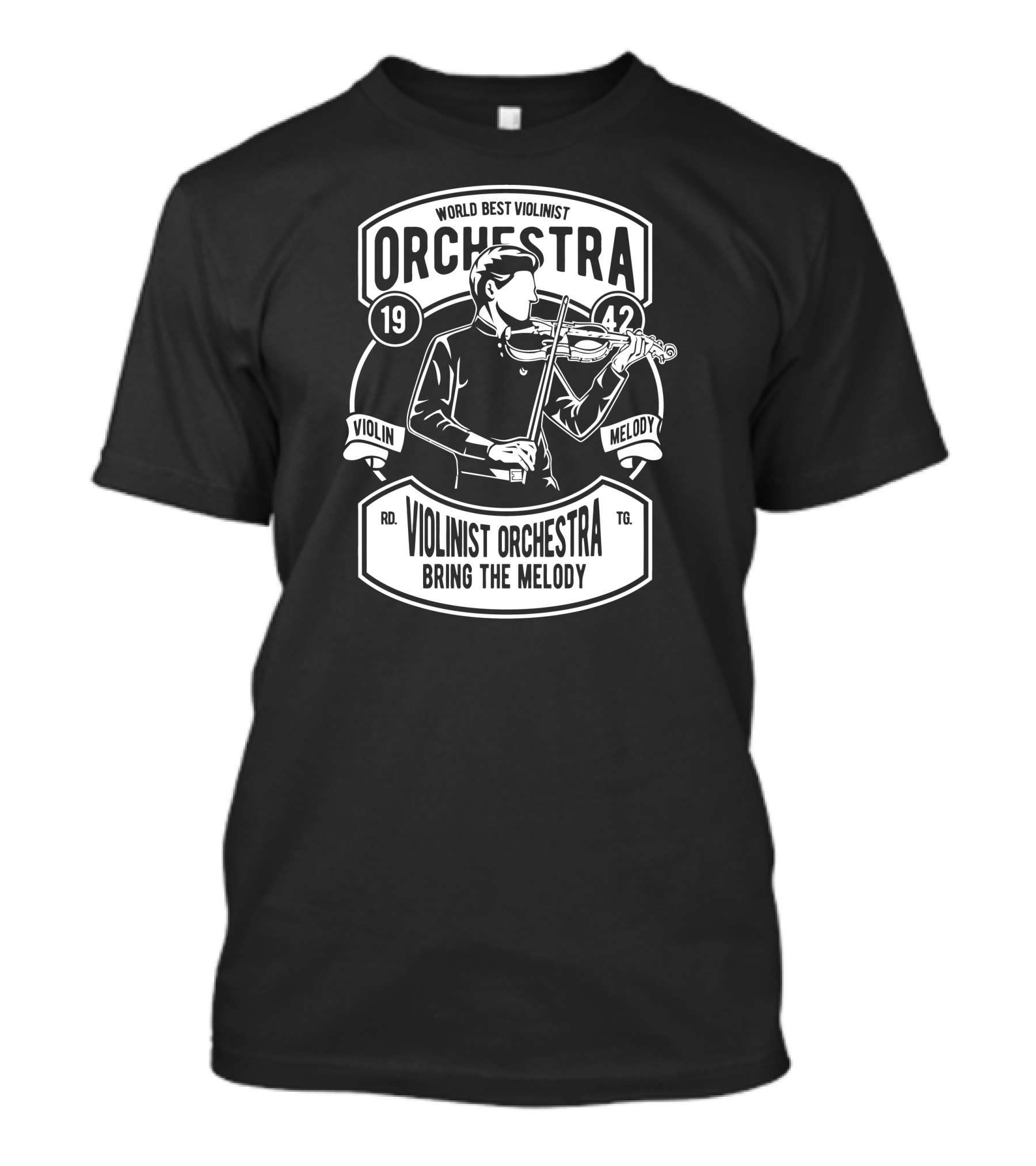 World Best Violinist Orchestra Violinist Orchestra Bring The Melody Violin Melody 1942 T-Shirt