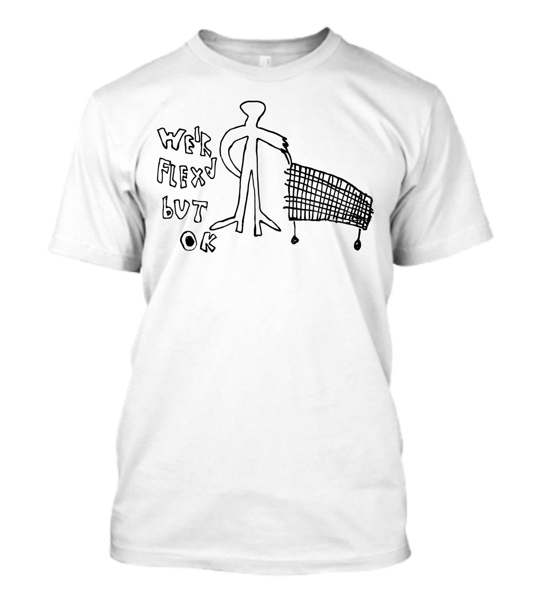 Weird Flex But Ok Graffiti Shopping Cart Doodle T-Shirt