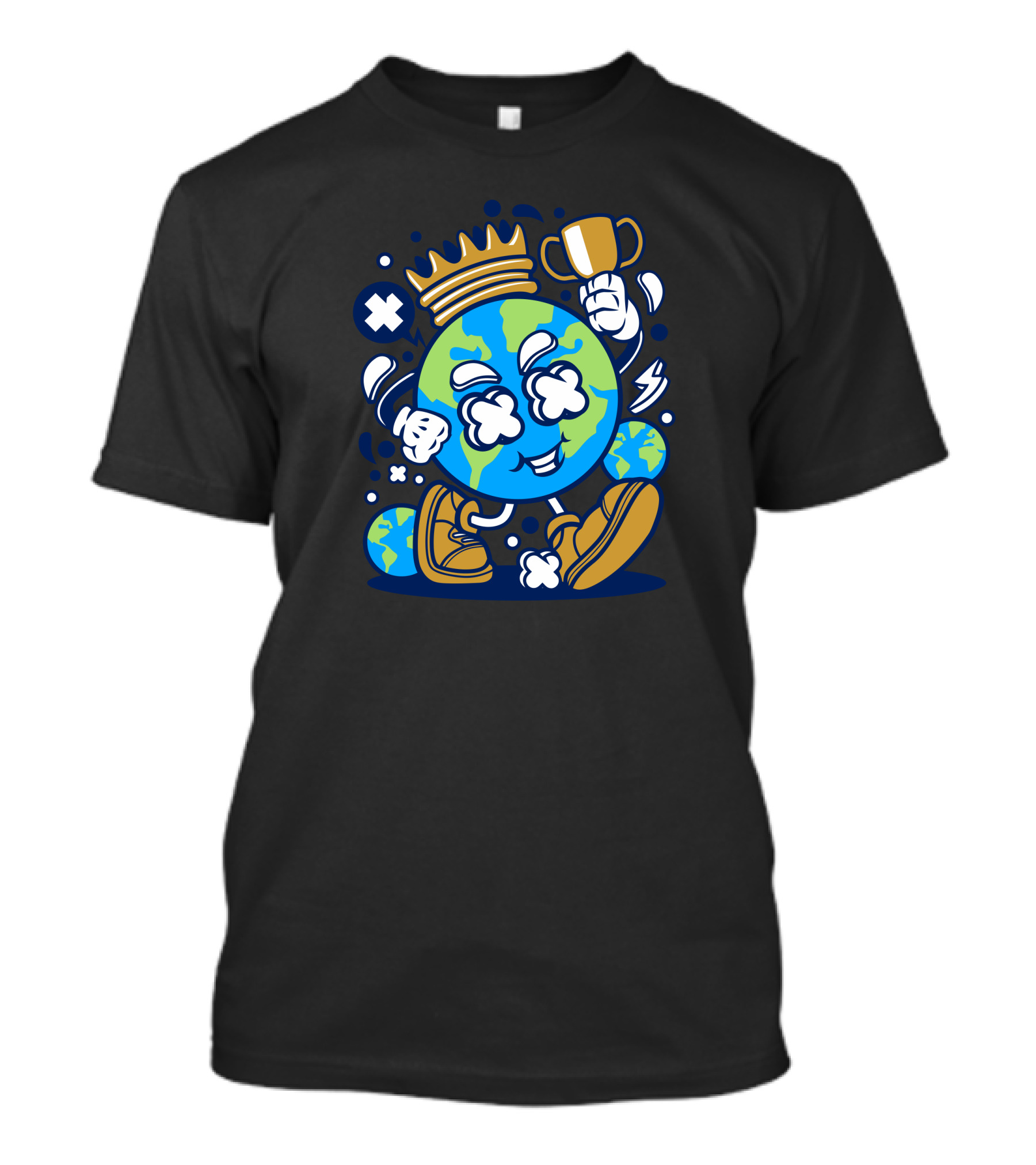 World King Globe With Crown And Trophy T-Shirt