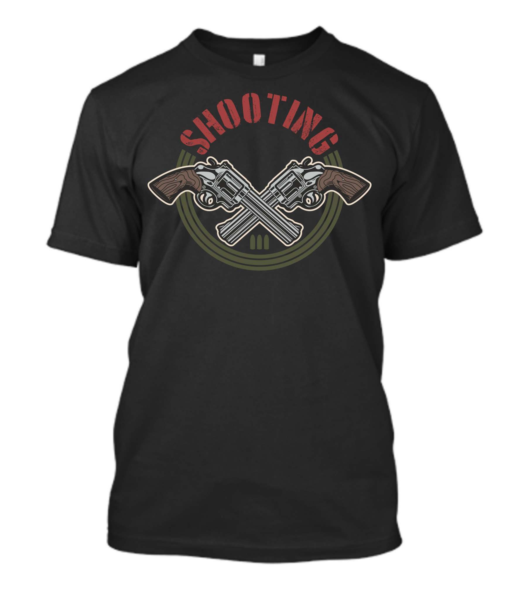 Shooting Revolver Crossed Pistols T-Shirt