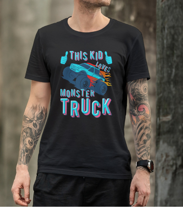 This Kid Loves Monster Truck Racing T-Shirt