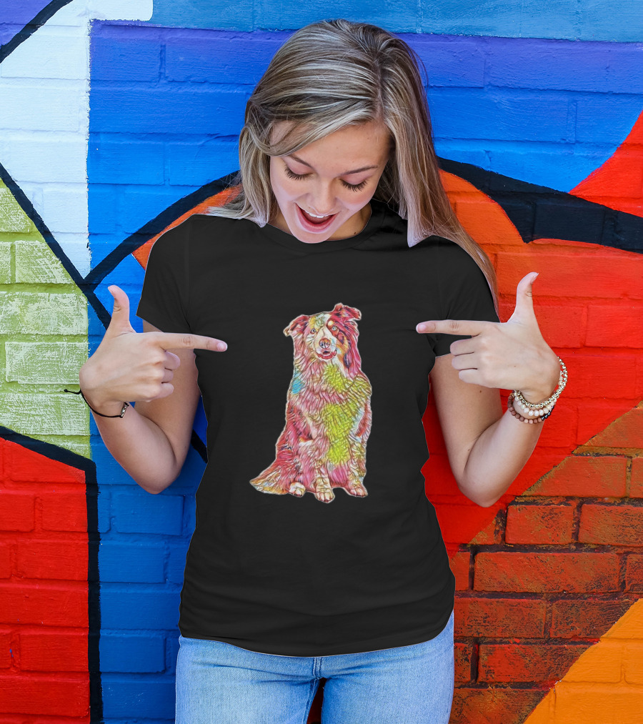 A Beautiful Colorful Dog T-Shirt