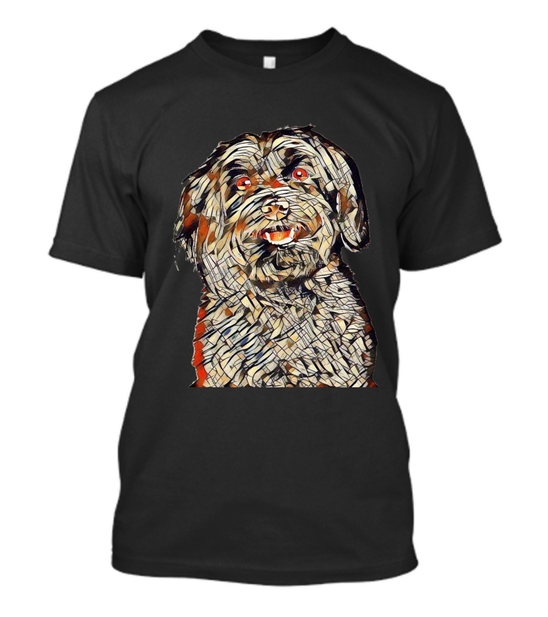 A Beautiful Head Shot Dog Abstract T-Shirt