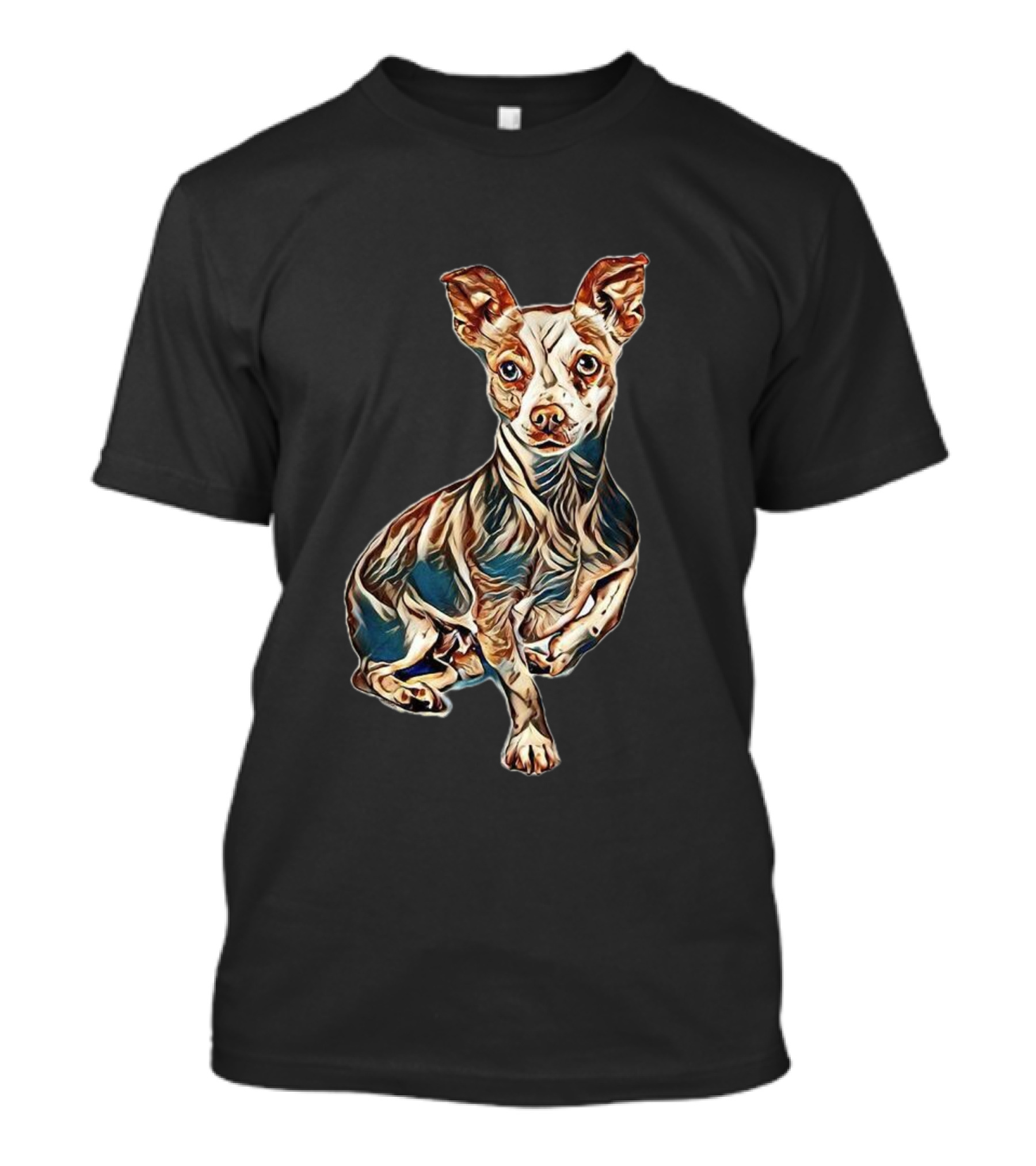 A Cute Chihuahua Mix Dog Sitting T-Shirt