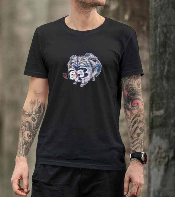A Cute Little Sable Color Pom With Friendly Toy Companion T-Shirt