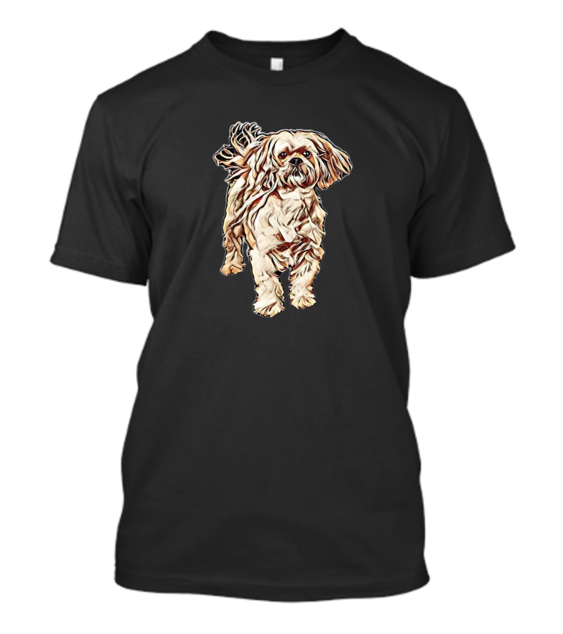 A Cute Young Lhasa Apso Breed Dog T-Shirt