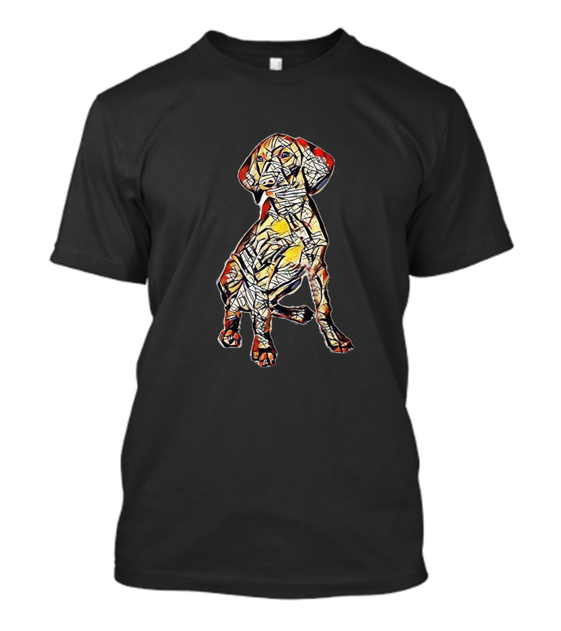 A Cute Young Vizsla Breed Pup Abstract T-Shirt