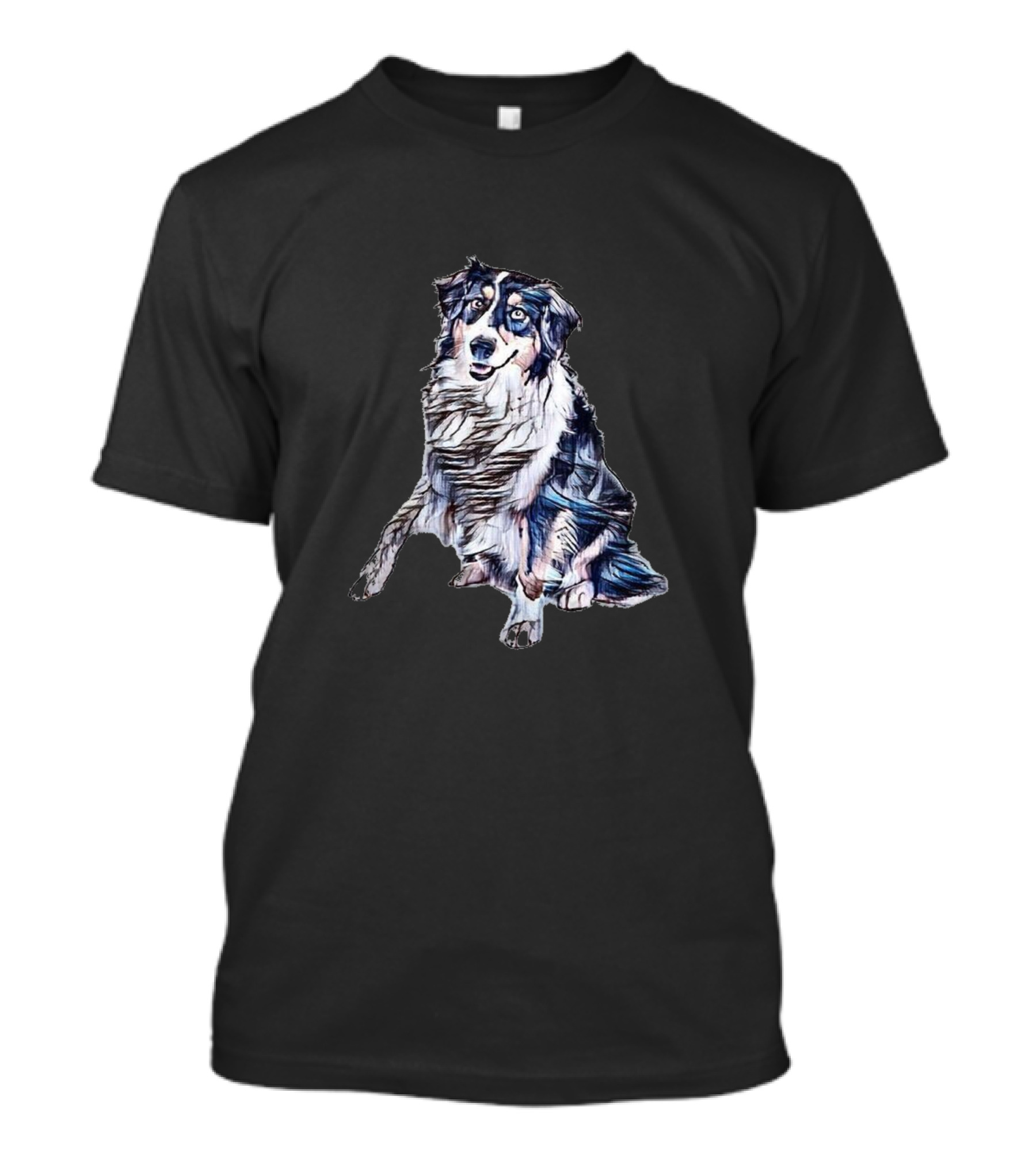 A Playful And Friendly Australian Shepherd Dog T-Shirt
