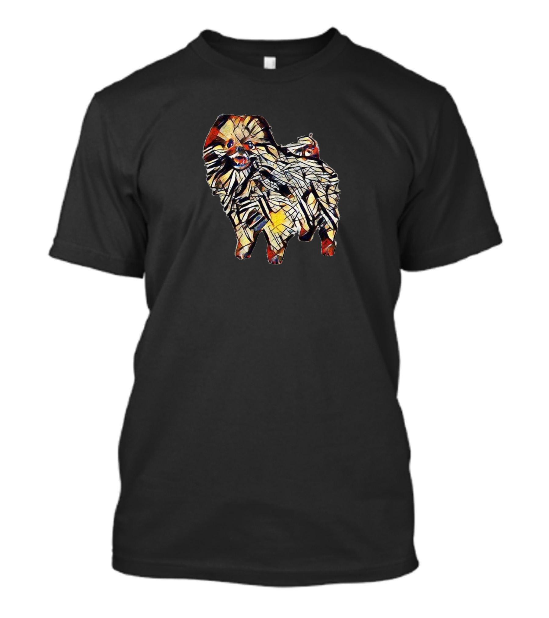 An Adorable Pomeranian Dog Abstract T-Shirt