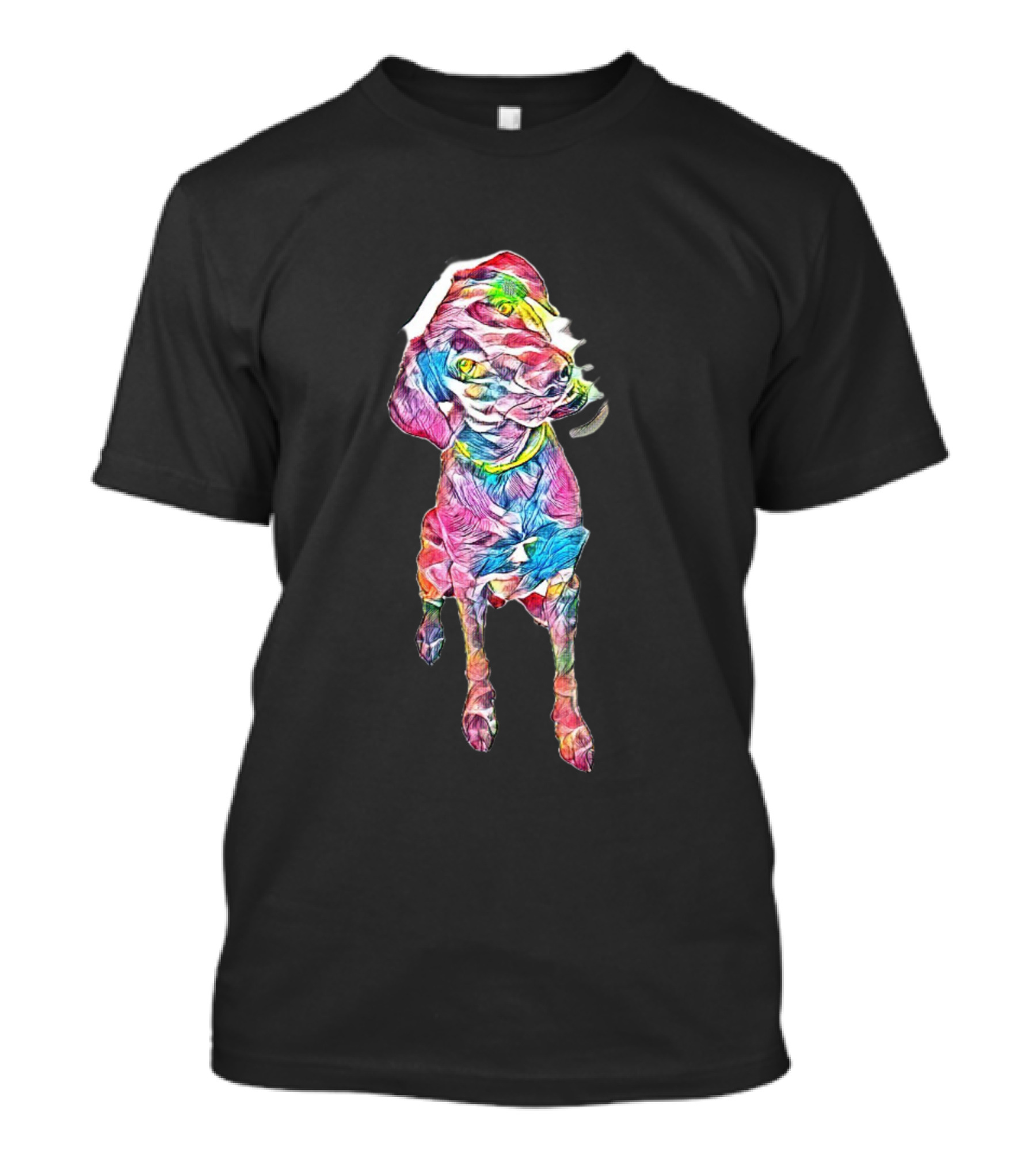 Vibrant Multicolored Young Labrador T-Shirt
