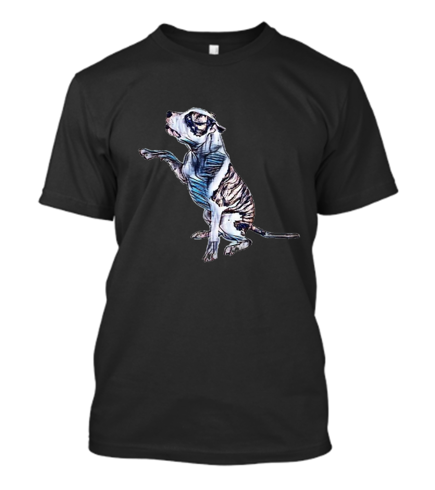 An American Staffordshire Terrier Colorful T-Shirt