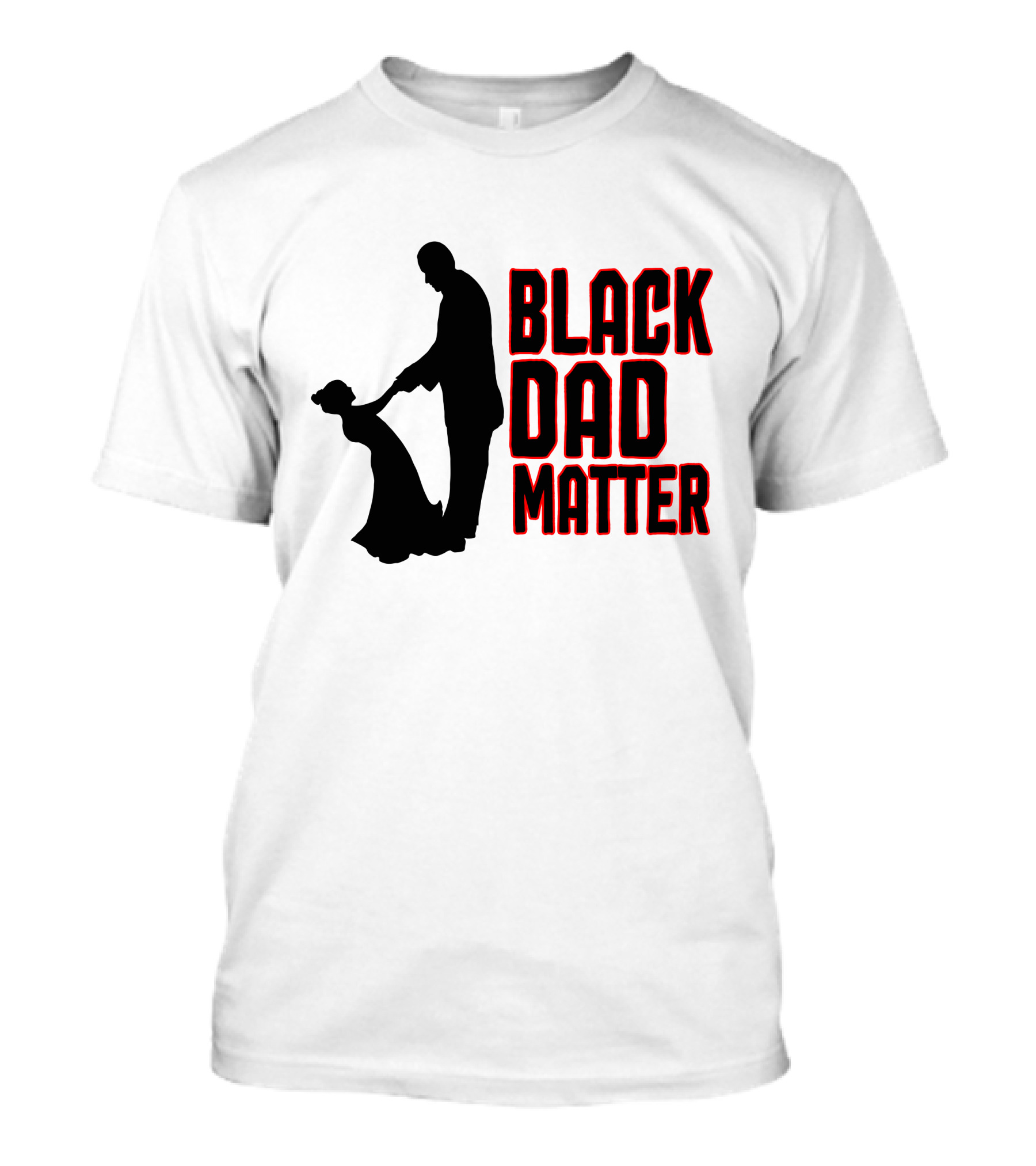BLACK DAD MATTER Dance Silhouette Red T-Shirt