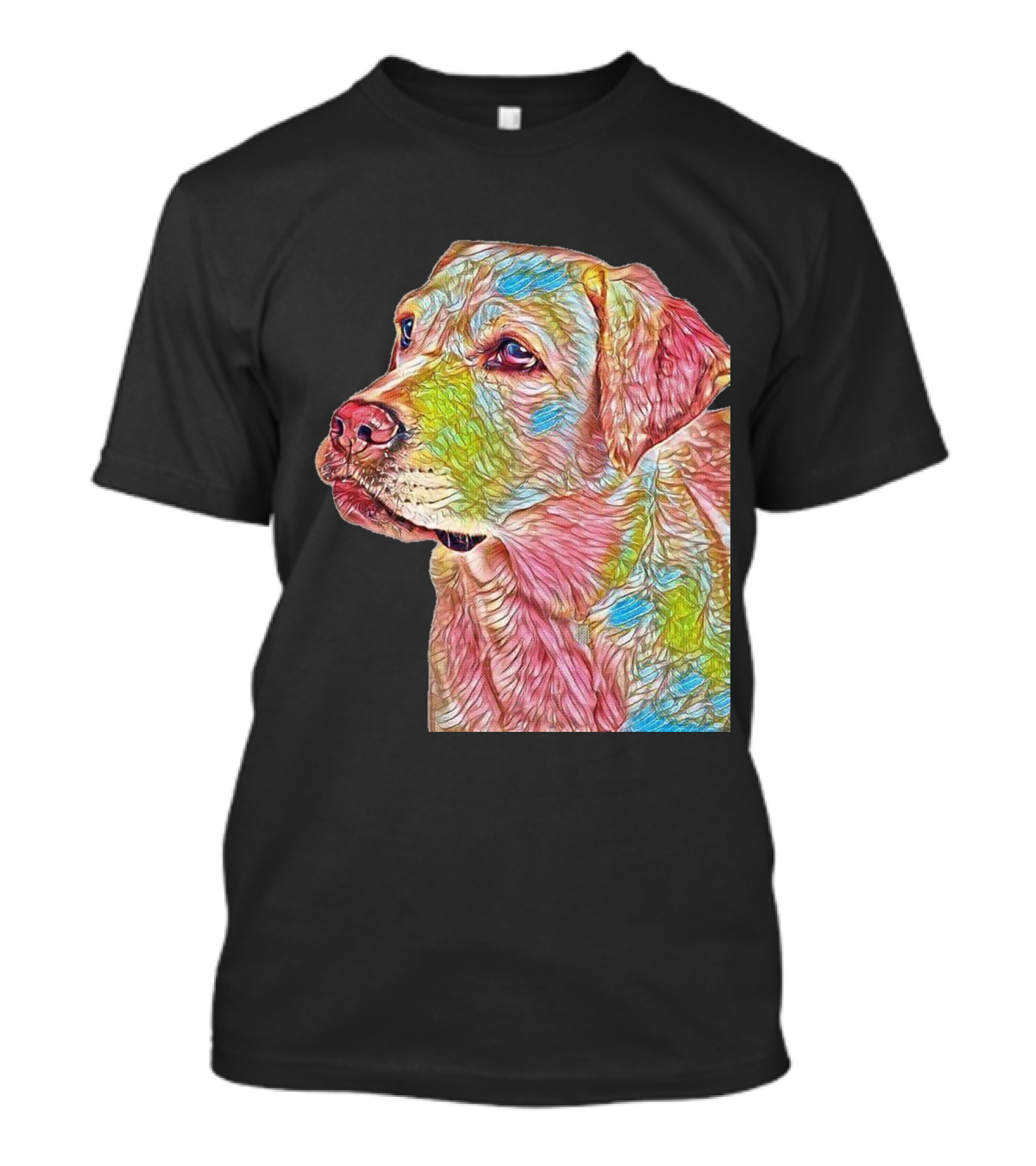 Closeup Of A Beautiful Labrador Retriever In Vibrant Colors T-Shirt